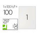 Etichette adesive Q-Connect KF10664 Bianco 100 fogli 210 x 297 mm