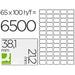 Etichette adesive Q-Connect KF15386 Bianco 100 fogli 38,1 x 21,2 mm