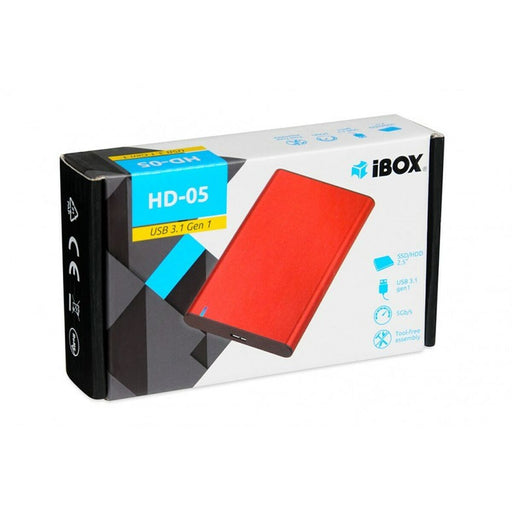 Scatola Esterna Ibox HD-05 Rosso 2,5"