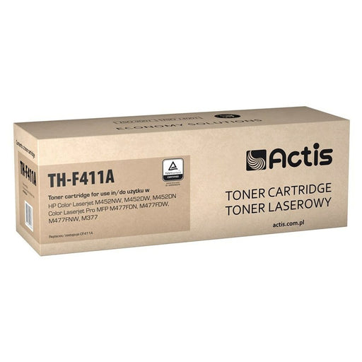 Toner Actis TH-F411A Multicolore Ciano