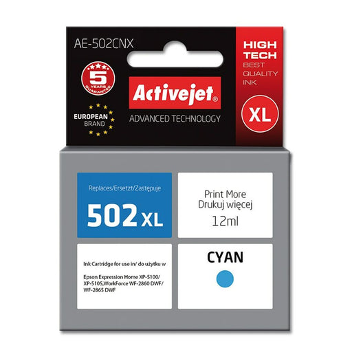 Cartuccia d'inchiostro compatibile Activejet AE-502CNX Ciano