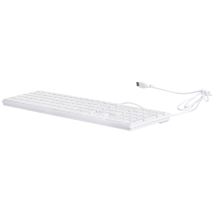 Tastiera Activejet Klawiatura USB K-3066SW Bianco QWERTY