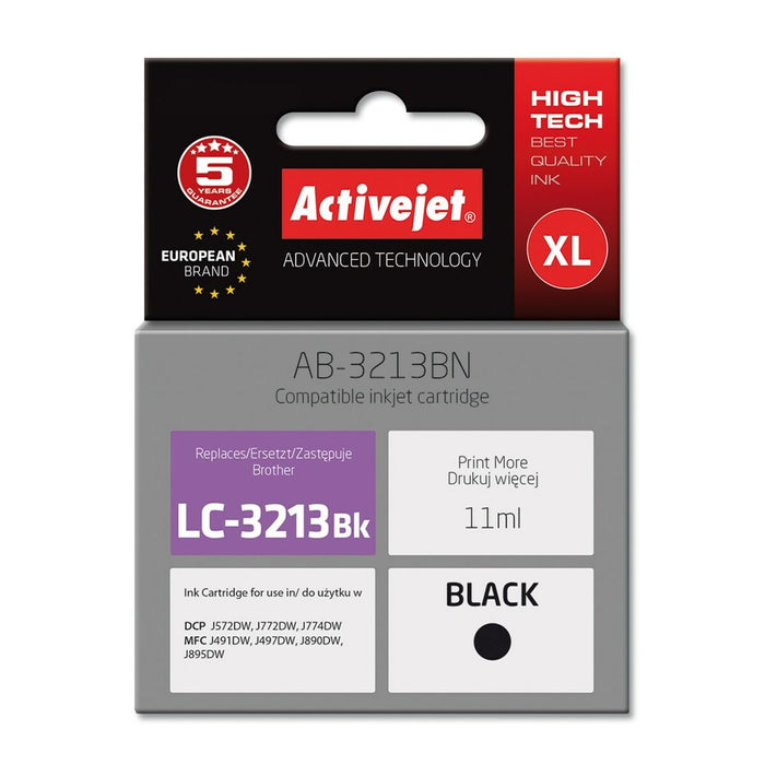 Cartuccia ad Inchiostro Originale Activejet AB-3213BN Nero