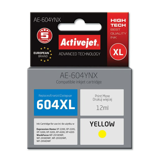 Cartuccia d'inchiostro compatibile Activejet AE-604YNX Giallo