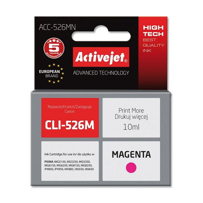 Cartuccia d'inchiostro compatibile Activejet ACC-526MN Magenta