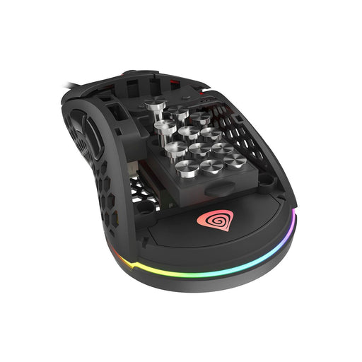 Mouse Gaming Genesis NMG-1629 RGB 16000 DPI Nero