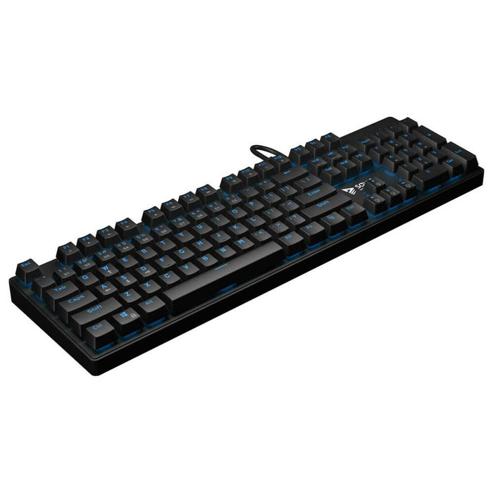 Tastiera Savio RX FULL Azzurro Nero QWERTY