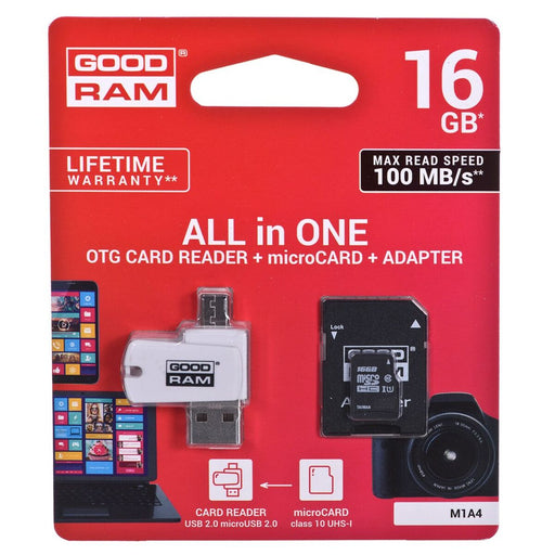 Memoria USB GoodRam M1A4 All in One Bianco Nero Grigio 16 GB