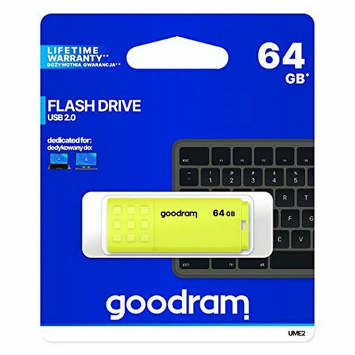 Memoria USB GoodRam UME2 Giallo Nero 64 GB