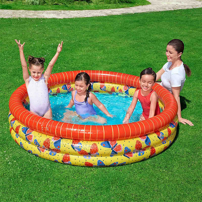 Piscina Gonfiabile per Bambini Bestway Farfalle 168 x 38 cm