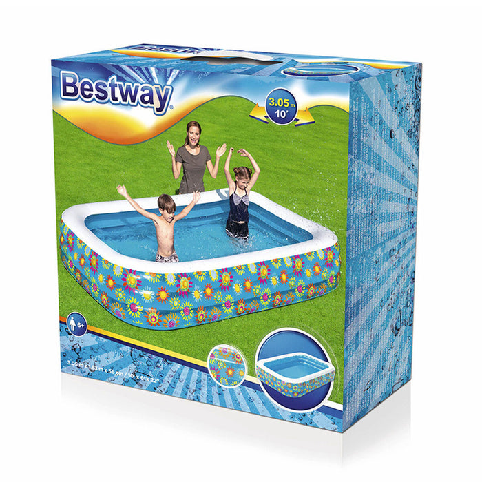 Piscina Gonfiabile per Bambini Bestway Floreale 305 x 183 x 56 cm