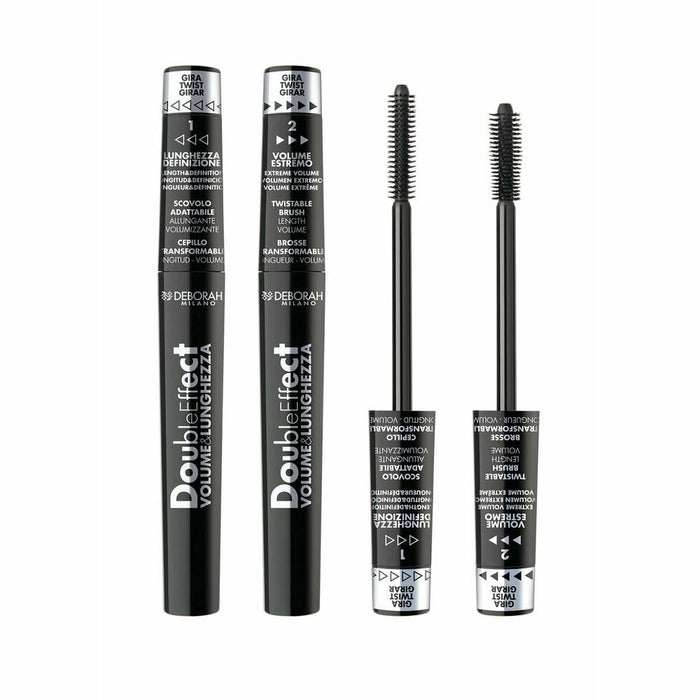 Mascara per Ciglia Double Effect Deborah 8009518283907