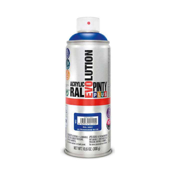 Tinta spray Pintyplus Evolution RAL 5002 400ml Azul Ultramarino