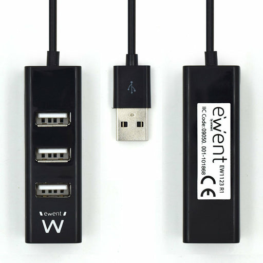 Hub USB Ewent EW1123 Nero