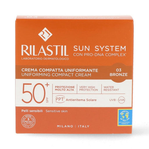 Polveri Compatte Abbronzanti Rilastil Sun System Bronze Spf 50+ (10 g)