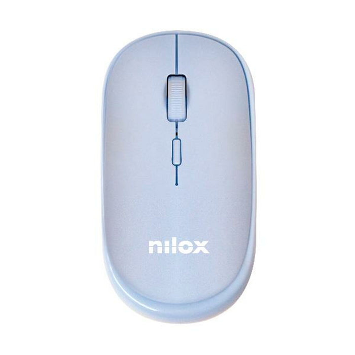 Mouse Nilox NXMOWICLRLBL01 Azzurro