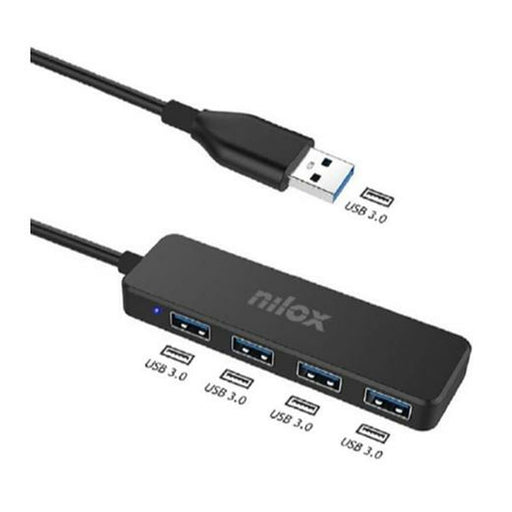 Hub USB 4 Porte Nilox NXHUB402 Nero