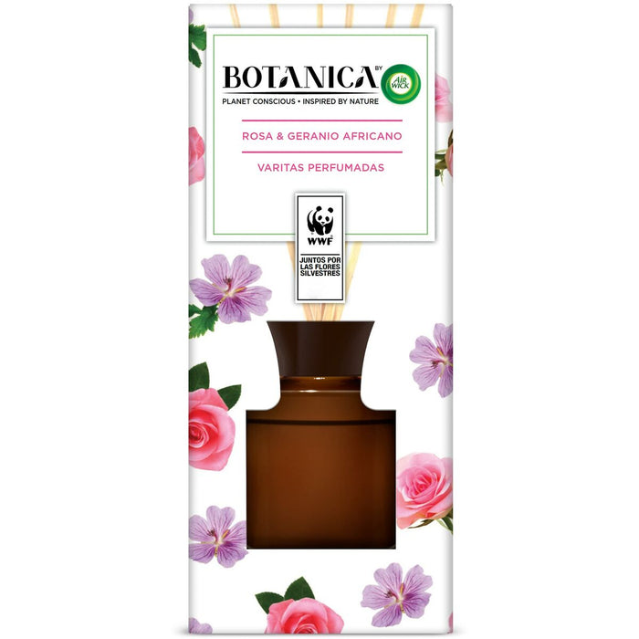 Sticks Perfumados Air Wick Botanica Rosa Africana Geranio Ingredientes naturales (80 ml)