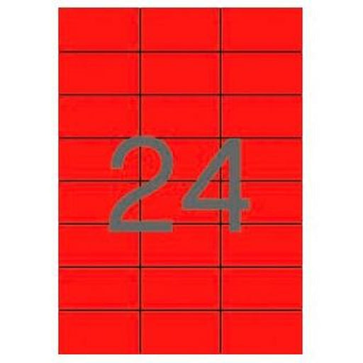 Etichette per Stampante Apli Rosso 70 x 37 mm
