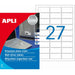 Etichette adesive Apli Metallizzato Argentato 63,5 x 29,6 mm