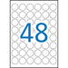 Etichette per Stampante Apli Circolare Bianco Rotondo 25 Fogli Ø 30 mm
