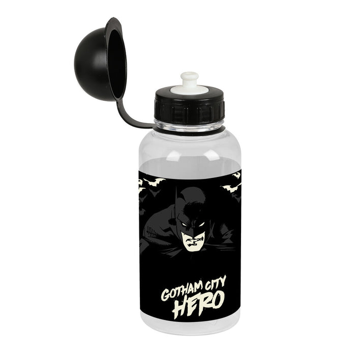 Botella de agua de PVC negra Batman Hero (500ml)