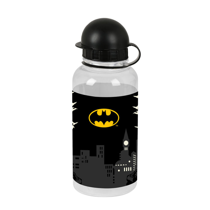 Botella de agua de PVC negra Batman Hero (500ml)