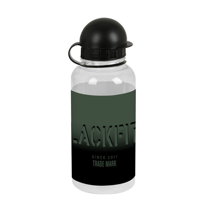 Garrafa de água de PVC BlackFit8 preto gradiente verde militar (500 ml)