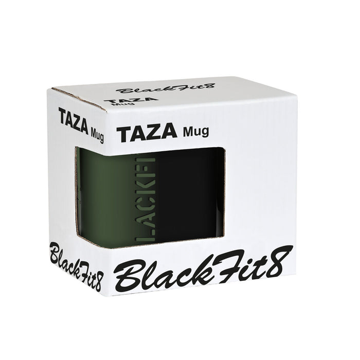 Taza BlackFit8 Degradado Cerámica Negro Verde Militar (350 ml)