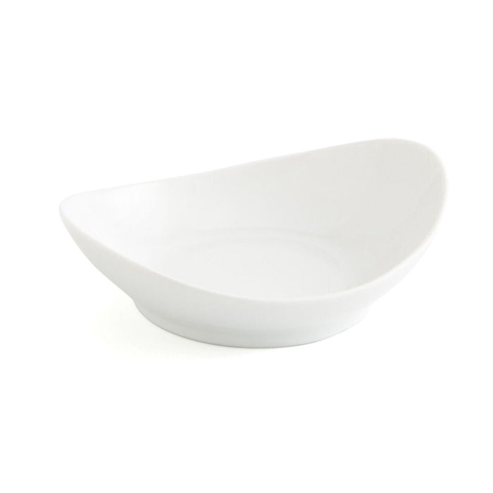 Vassoio per aperitivi Quid Gastro Fun Bianco Ceramica 14 x 11 cm (12 Unità)