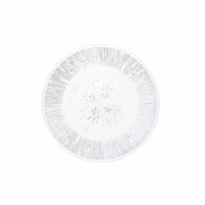 Prato de Jantar Vidro Transparente Quid Lonja Ø 21 cm (6 Unidades) (Pack 6x)