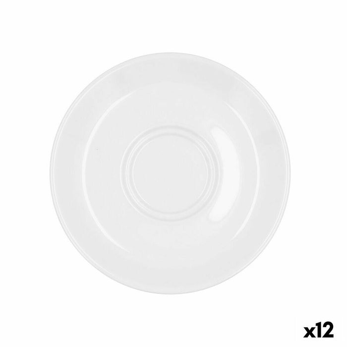 Piatto Bidasoa Glacial Ø 15 cm Bianco Ceramica (12 Unità) (Pack 12x)