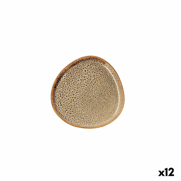 Piatto da pranzo Bidasoa Ikonic Marrone Ceramica 11 x 11 cm (12 Unità) (Pack 12x)