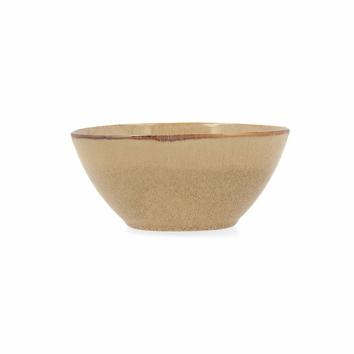 Ciotola Bidasoa Ikonic Ceramica Marrone (15,8 x 15 x 7 cm) (Pack 6x)