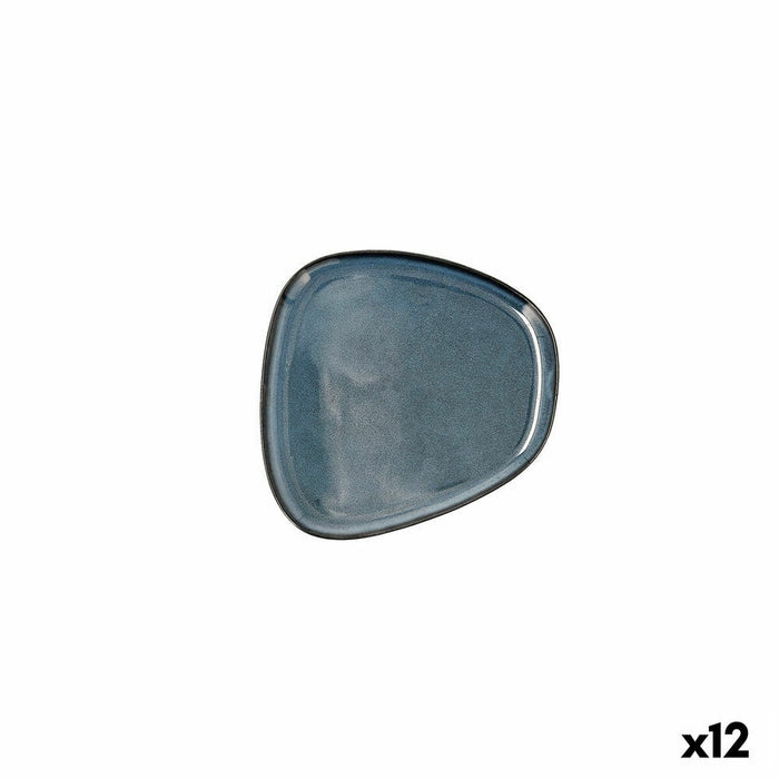 Bidasoa Plato de Comedor Ikonic Cerámica Azul Claro 14 x 13,6 x 0,8 cm (12 Unidades) (Pack 12x)