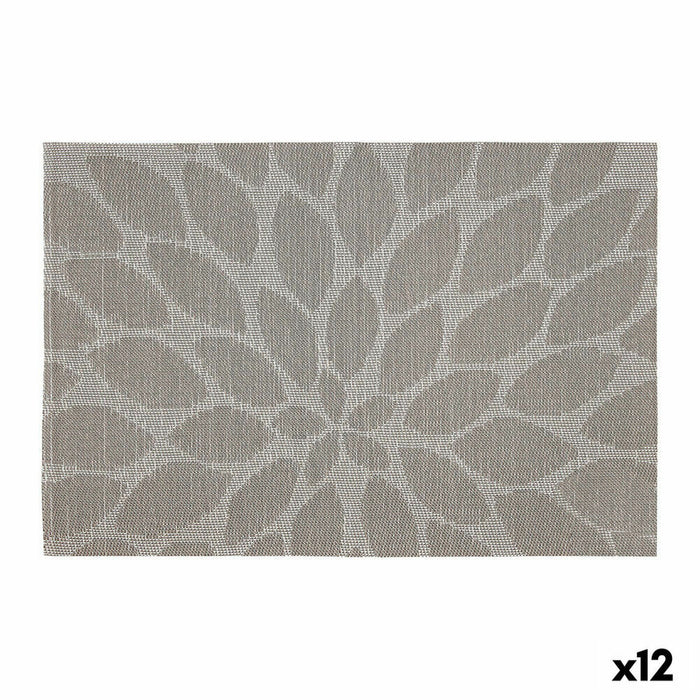 Trivet Bidasoa Ikonic Sheets Cinza PVC (45 x 30 cm) (Pack 12x)