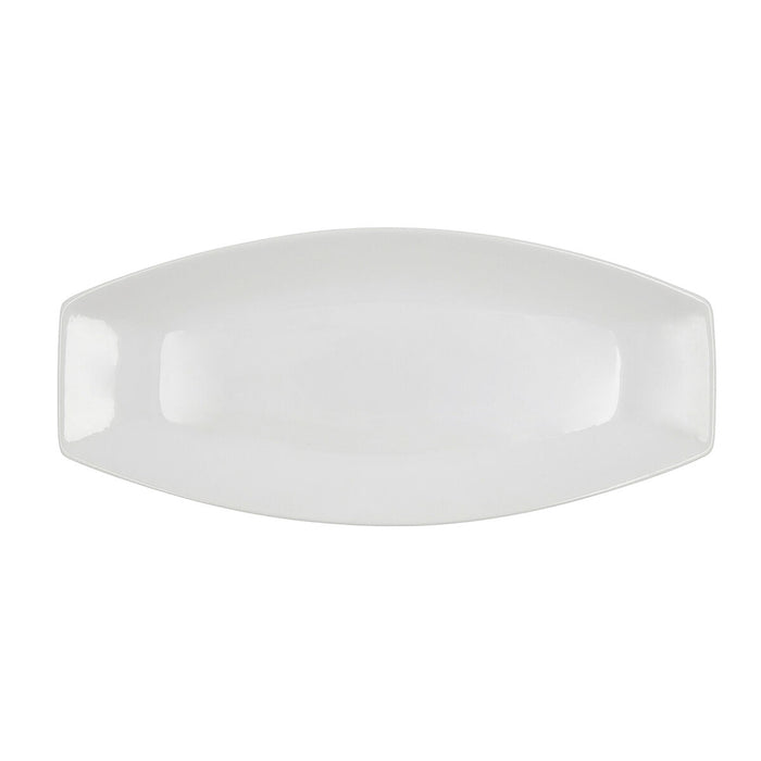 Teglia da Cucina Quid Gastro Ceramica Bianco (40 x 17,5 x 3,5 cm) (Pack 4x)