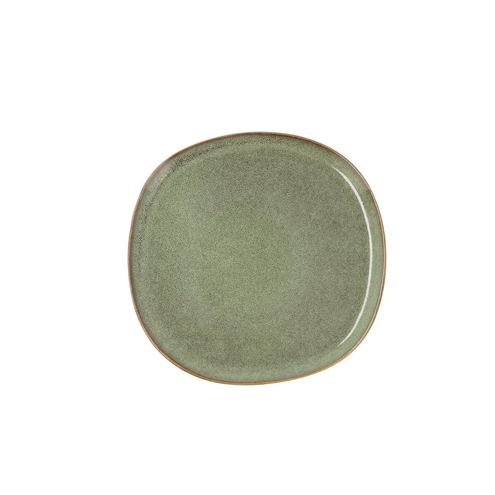 Piatto da pranzo Bidasoa Ikonic Verde Ceramica 20,2 x 19,7 cm (6 Unità) (Pack 6x)