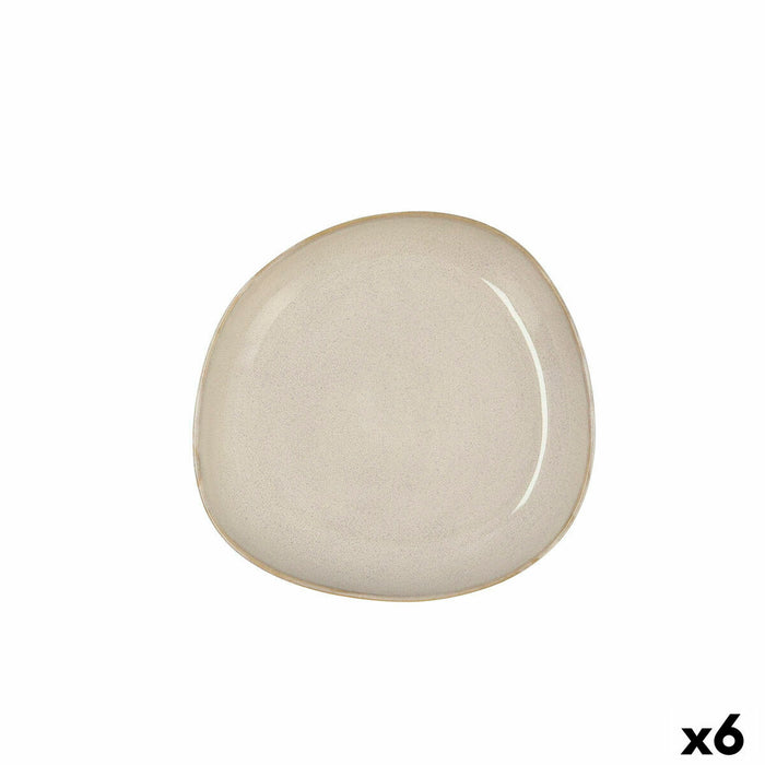 Prato de Sopa Bidasoa Ikonic Ceramic Branco (20,5 x 19,5 cm) (Pack 6x)