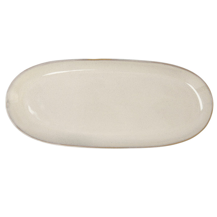 Teglia da Cucina Bidasoa Ikonic Bianco Ceramica 36 x 16 cm (Pack 2x)