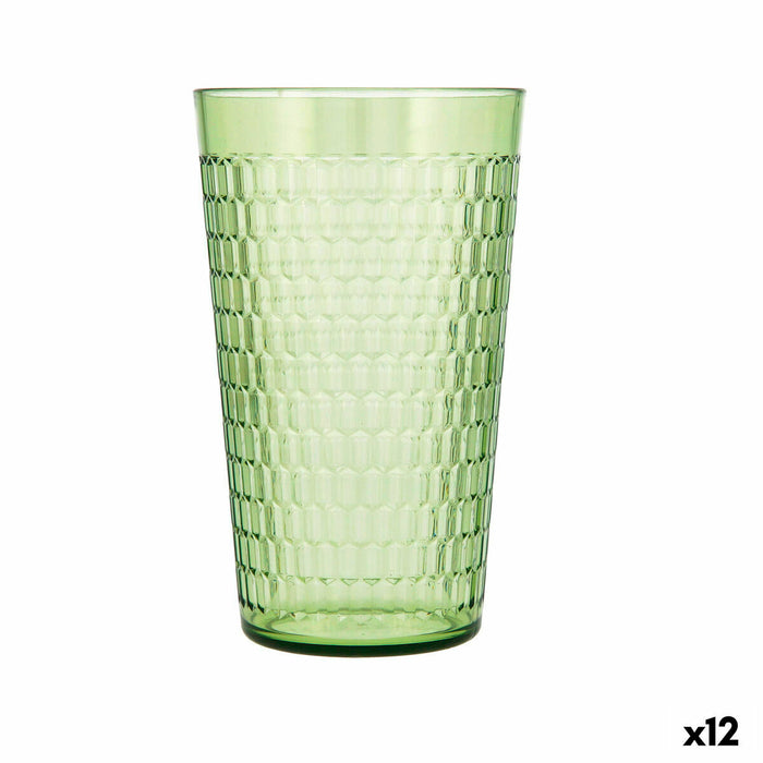 Vaso Plástico Quid Viba Verde 650 ml (12 Unidades) (Pack 12x)