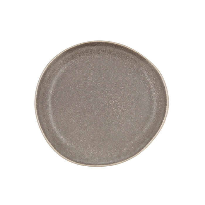 Piatto da pranzo Bidasoa Gio Irregolare Grigio Ceramica 20 cm (6 Unità)