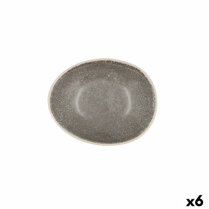 Tigela Bidasoa Gio 15 x 12,5 x 4 cm Cerâmica Cinza (6 Unidades)