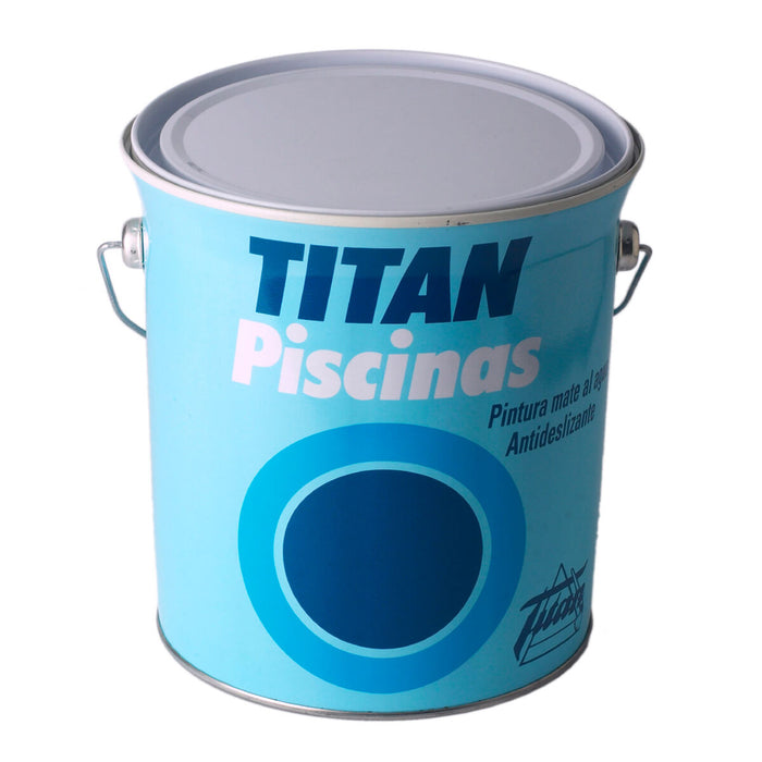 Tinta acrílica Titan 5806106 Piscina Mat Branco 4 L