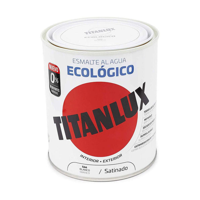 Pintura Titanlux 01t056634 750 ml Esmalte para acabados Blanco Satinado