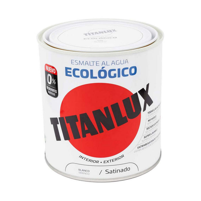 Esmalte acrílico Titanlux 01t056614 Ecológico 250 ml Satin White
