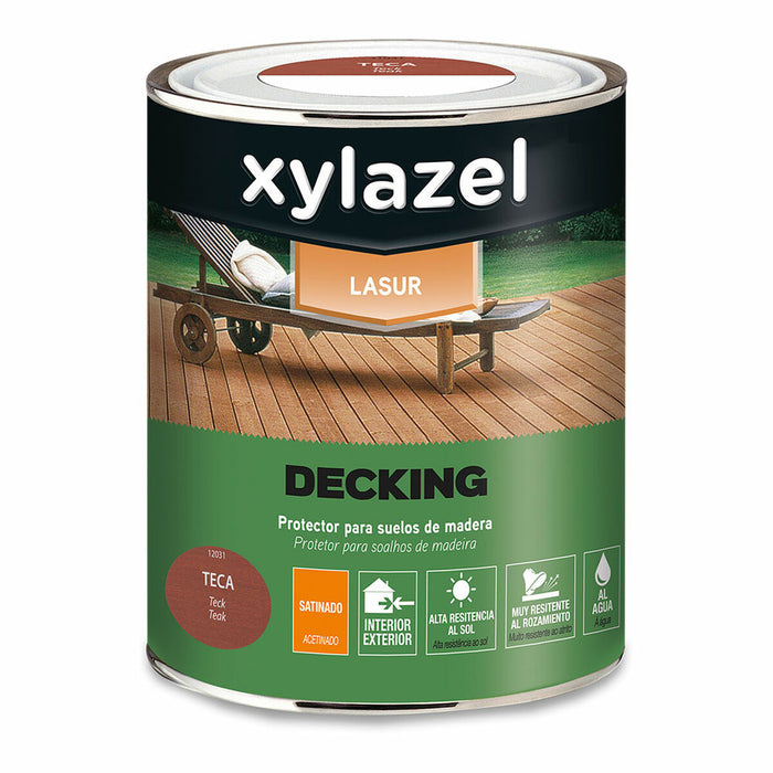 Xylazel Decking Teca Protective Oil 750 ml Satin
