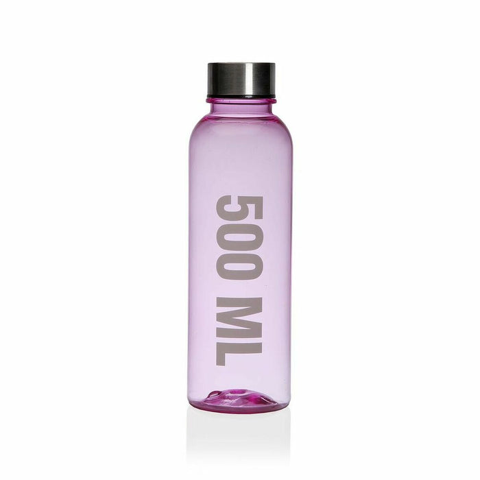 Bottiglia d'acqua Versa Rosa 500 ml Acciaio polistirene Composto 6,5 x 21,5 x 6,5 cm