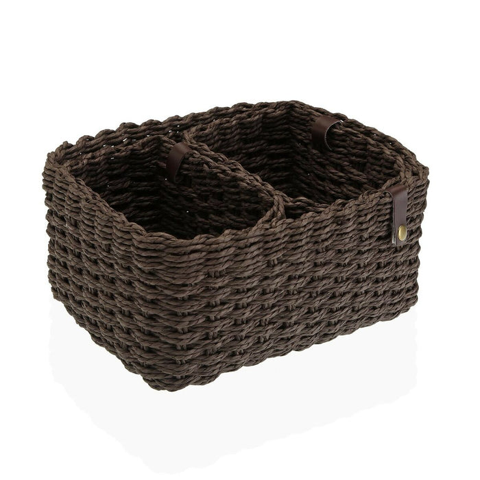 Juego de cestas para verter papel marrón 19 x 12 x 26 cm