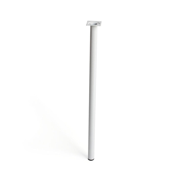 Pernas Rei 401g Cilíndrico Moderno Branco Aço (Ø 3 x 70 cm)